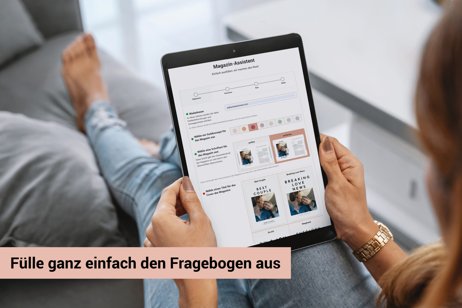 Hochzeitszeitung für das Brautpaar – Bild 6